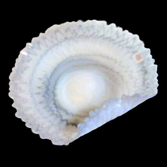 Pottery Barn Alabaster Centerpiece BOWL 15.5" Dekor Glassware Alma Flower Plate - Picture 8 of 8